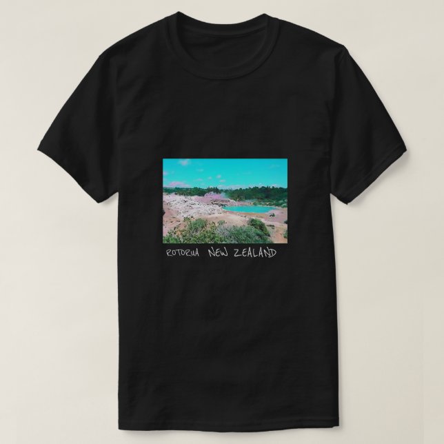 Camiseta Viagem Rotorua Nova Zelândia (Frente do Design)