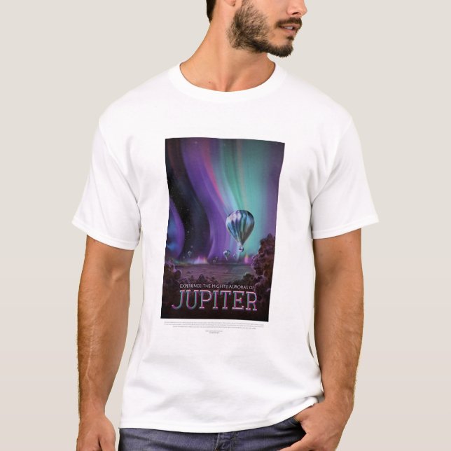 Camiseta Viagem Sci-Fi Ad, Júpiter Planeta (Frente)