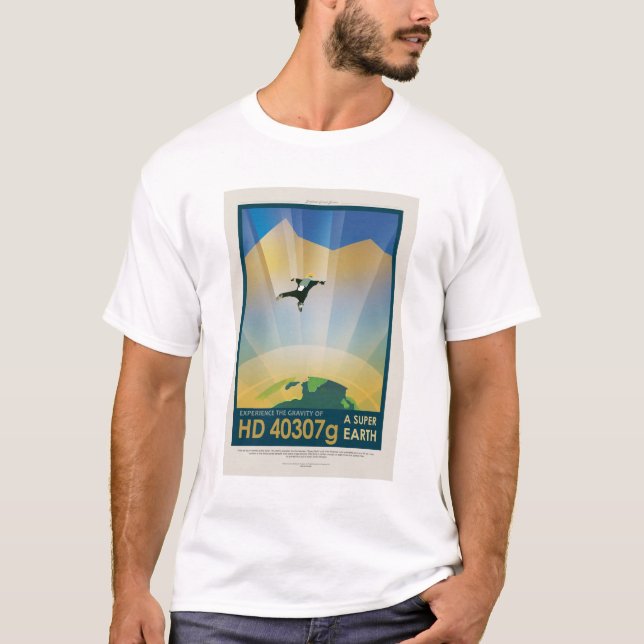 Camiseta Viagem Sci-Fi Ad, Planeta HD 40307g (Frente)