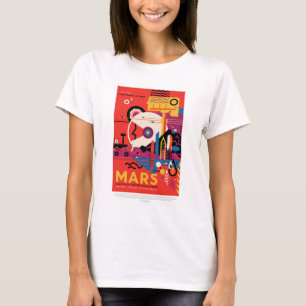 Camiseta Viagem Sci-Fi Ad, Planeta Marte