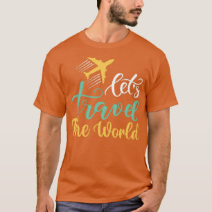 Camiseta Viagem T Vacinação permite Viagem do Viagem mundia