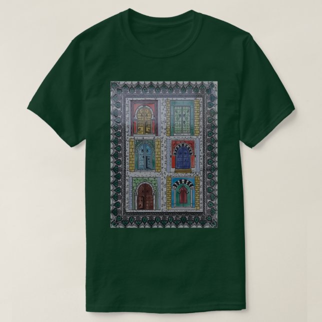Camiseta Viagem tradicional mediterrânico original (Frente do Design)