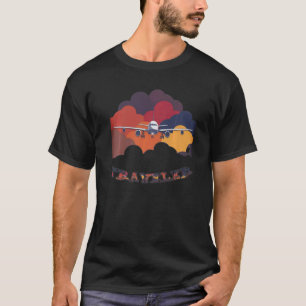 Camiseta Viagem Traveler Airport Clouds Legal Palavra