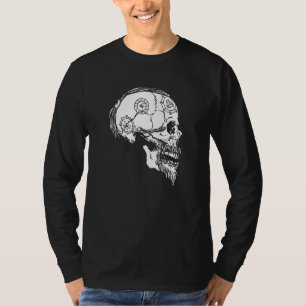 Camiseta Viagem Valhalla Crânio Mito Norse Cabelo Travado