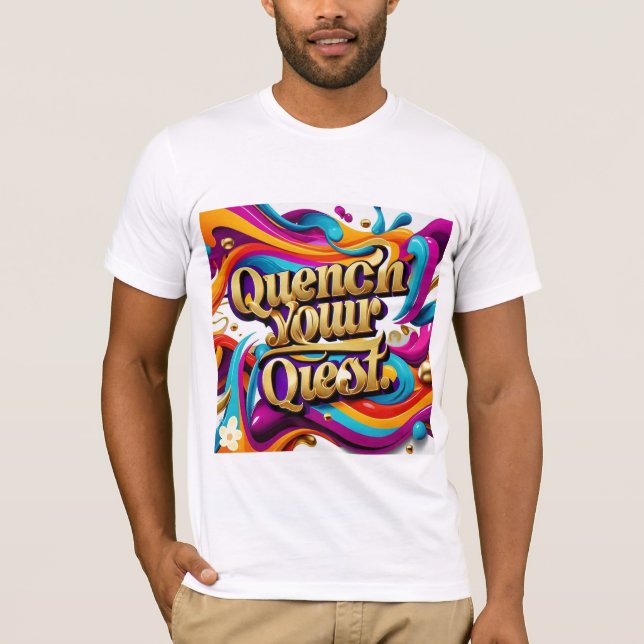 Camiseta Viagem vibrante" (Frente)