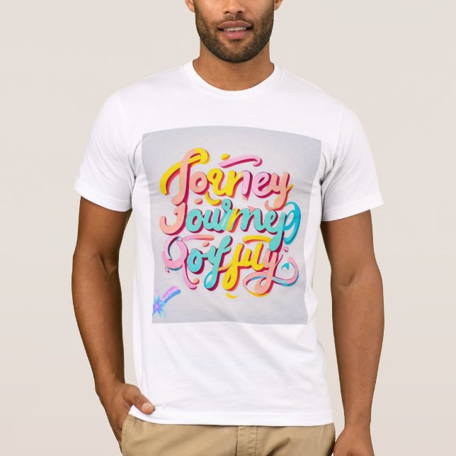 Camiseta "Viagem Vibrante" (Frente)