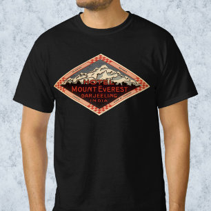 Camiseta Viagens Antigas, Monte Everest, Darjeeling Índia
