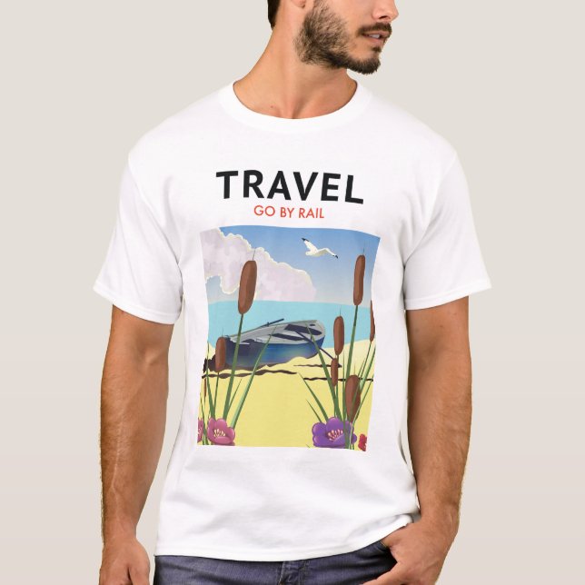 Camiseta Viagens de Trem (Frente)