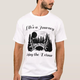 Camiseta Viagens de Uma Viagem Aproveitando o Detour - B