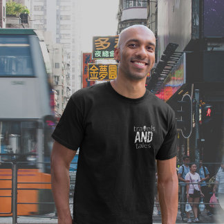 Camiseta Viagens e panos [Logotipo branco] Camisa-T masculi