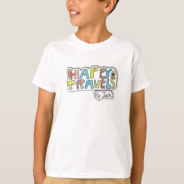 Camiseta Viagens felizes (Frente)
