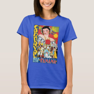 Camiseta Viagens vintage 1937, Mulher do Partido do Carnava