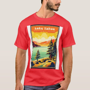 Camiseta Viagens vintage 4 do Parque Nacional do Lago Tahoe