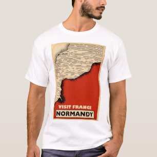 Camiseta Viagens vintage À Normandia, França