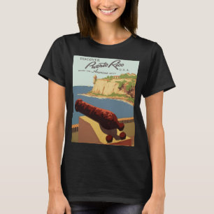 Camiseta Viagens vintage Art, Descubra Porto Rico!