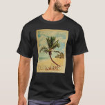 Camiseta Viagens vintage Bora Bora - Praia<br><div class="desc">Camiseta Bora Bora apresentando uma palmeira em uma praia arenosa com céu azul e oceano. Esta legal Vintage Bora tee faz um presente de excelente!</div>