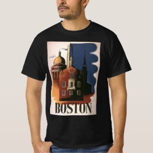Camiseta Viagens vintage de Boston, Massachusetts