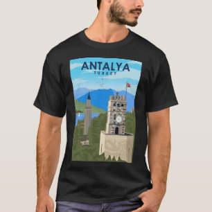 Camiseta Viagens vintage de Poster Antalya Turkey