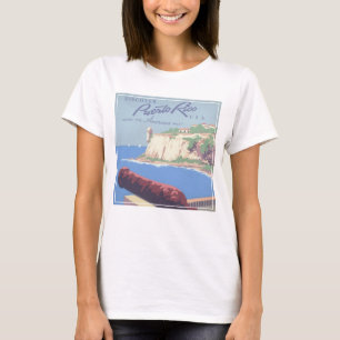 Camiseta Viagens vintage de Poster promovendo Porto Rico
