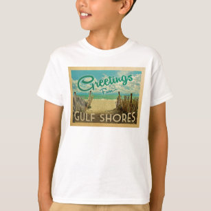 Camiseta Viagens vintage de praia do Golfo