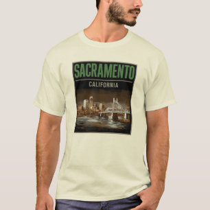 Camiseta Viagens vintage de Sacramento City California