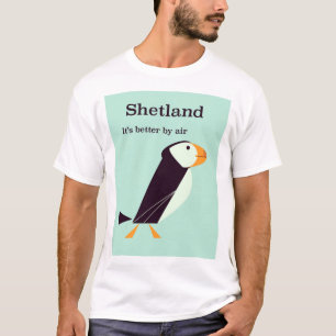 Camiseta Viagens vintage de Shetland Puffin
