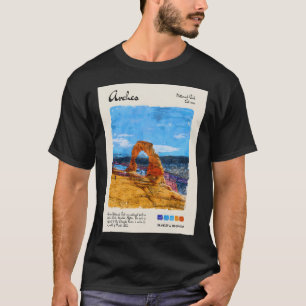 Camiseta Viagens vintage do Parque Nacional Arches