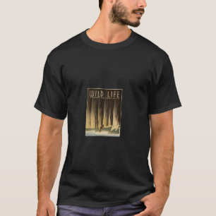 Camiseta Viagens vintage dos Parques Nacionais Wild Life po