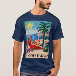 Camiseta Viagens vintage França La Cote d Azur