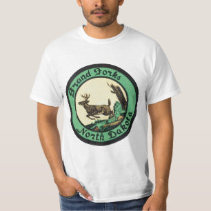 Camiseta Viagens vintage, Grand Forks, Dakota do Norte