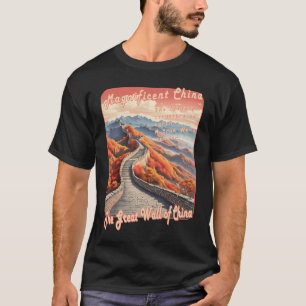 Camiseta Viagens vintage - Muro Excelente Da China Em Aut