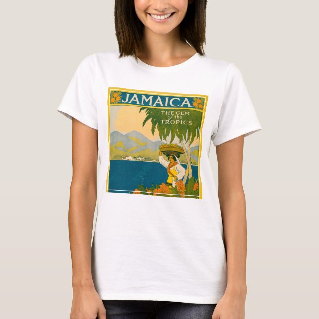 Camiseta Viagens vintage Para A Jamaica (Frente)