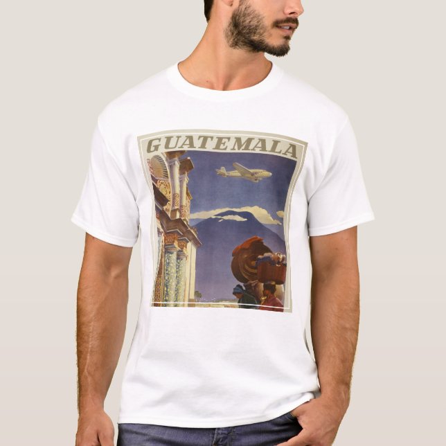 Camiseta Viagens vintage Para Guatemala (Frente)