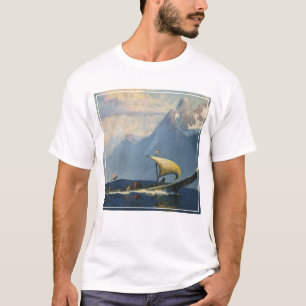 Camiseta Viagens vintage Para O Norte Do Alasca Do Pacífico