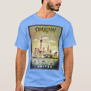Camiseta Viagens vintage Xangai