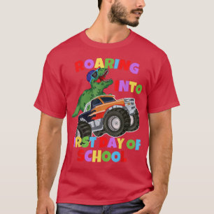Camiseta Viajando 1rua Dia Do Caminhão Da Escola Dinossauro