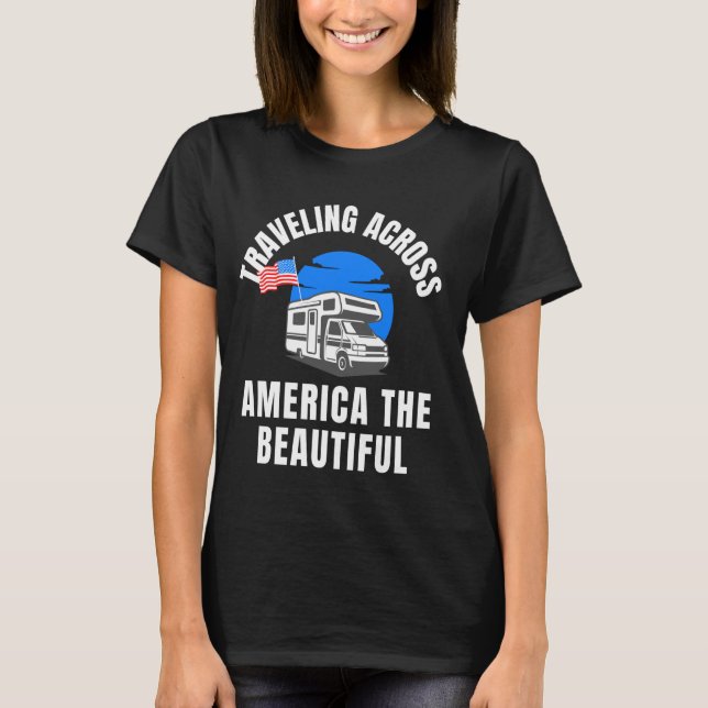 Camiseta Viajando pela América a beleza do Patriot Ame (Frente)