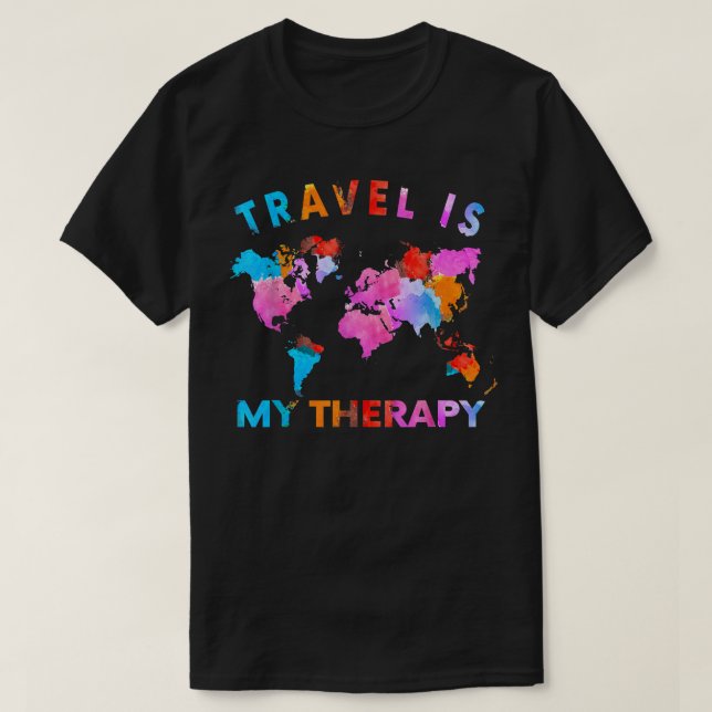 Camiseta Viajante acampando Trip World Statement Viagem é m (Frente do Design)