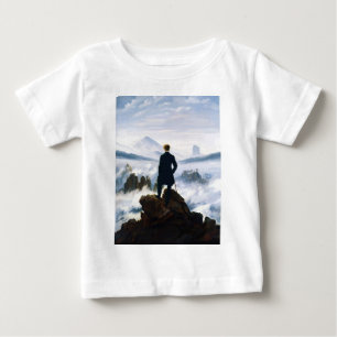 Camiseta Viajante acima do Mar de Névoa, Caspar D Friedrich