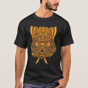 Camiseta Viajante Balinês Barong da cultura de Bali Indonés