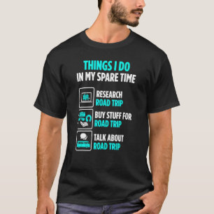 Camiseta Viajante de Carro Tempo Livre Comprar Coisas para