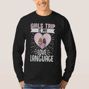 Camiseta Viajante De Férias De Voo Raparigas Trip É Meu Amo