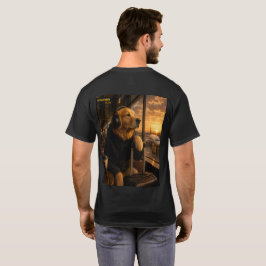 Camiseta Viajante do Aeroporto Golden Retriever