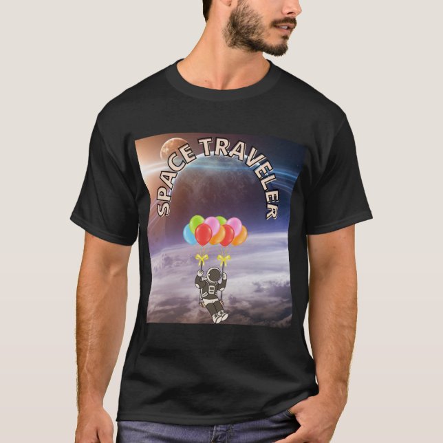 Camiseta Viajante espacial (Frente)