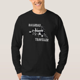 Camiseta Viajante Ferroviário Trem a Vapor Engenheiro de L