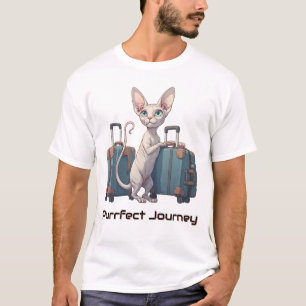 Camiseta Viajante Gatinho Fofo – Presente para Amantes de G