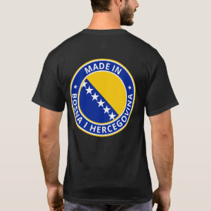 Camiseta Viajante Global - Feito Em Bosna i Hercegovina