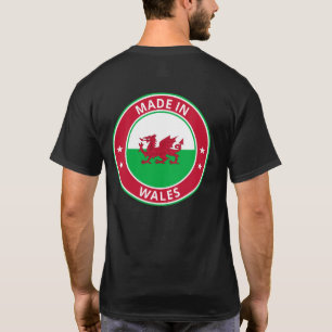 Camiseta Viajante Global - Feito Em Cymru País de Gales (