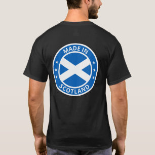 Camiseta Viajante Global - Feito Na Escócia (Editar)