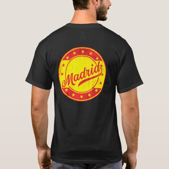 Camiseta Viajante global - Madrid, Espanha (Verso)